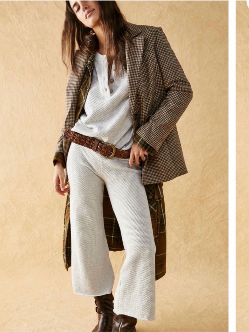 Free People Beach Halie Cotton High Rise Pants